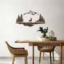 Wallity Rusty Landscape 1 - Accesorio Decorativo de Pared de Metal Antiquation
